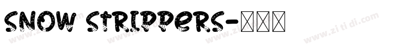 SNOW STRIPPERS字体转换